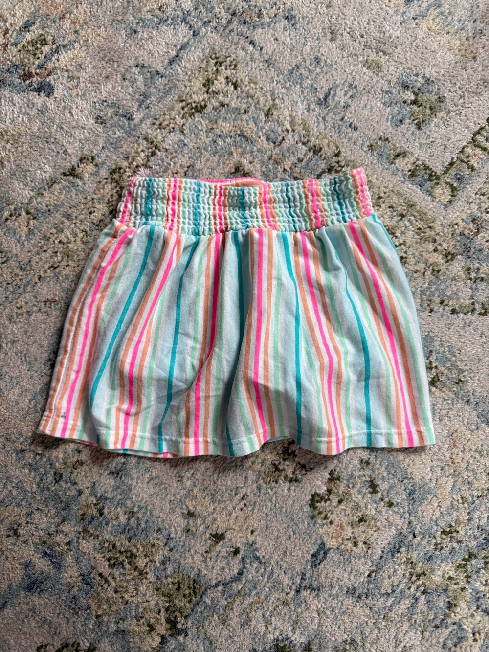 Cat & Jack Striped Skort in Aqua, Pink, Yellow